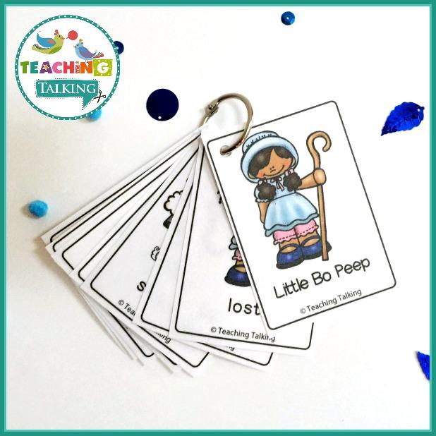 Teaching Talking Printable Nursery Rhyme Activities for Little Bo Peep