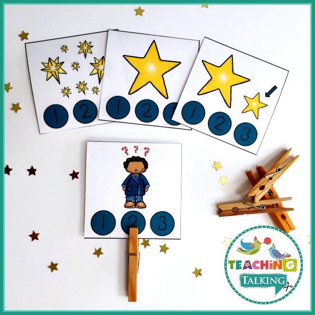 Teaching Talking Printable Nursery Rhyme Activities for Twinkle Twinkle Little Star