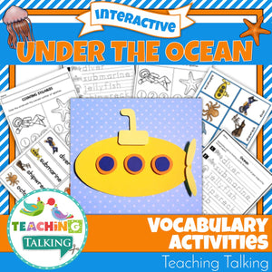 Teaching Talking Printable Ocean Vocabulary Activities