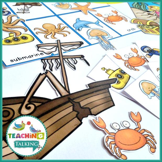 Teaching Talking Printable Ocean Vocabulary Activities