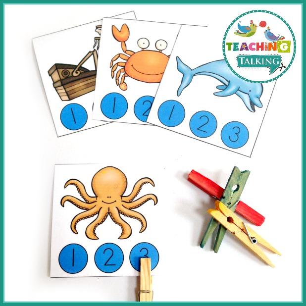 Teaching Talking Printable Ocean Vocabulary Activities