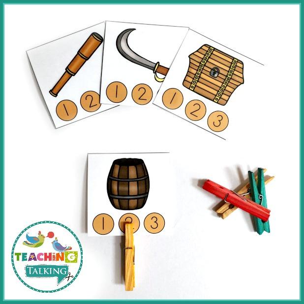 Teaching Talking Printable Pirate Vocabulary Activities