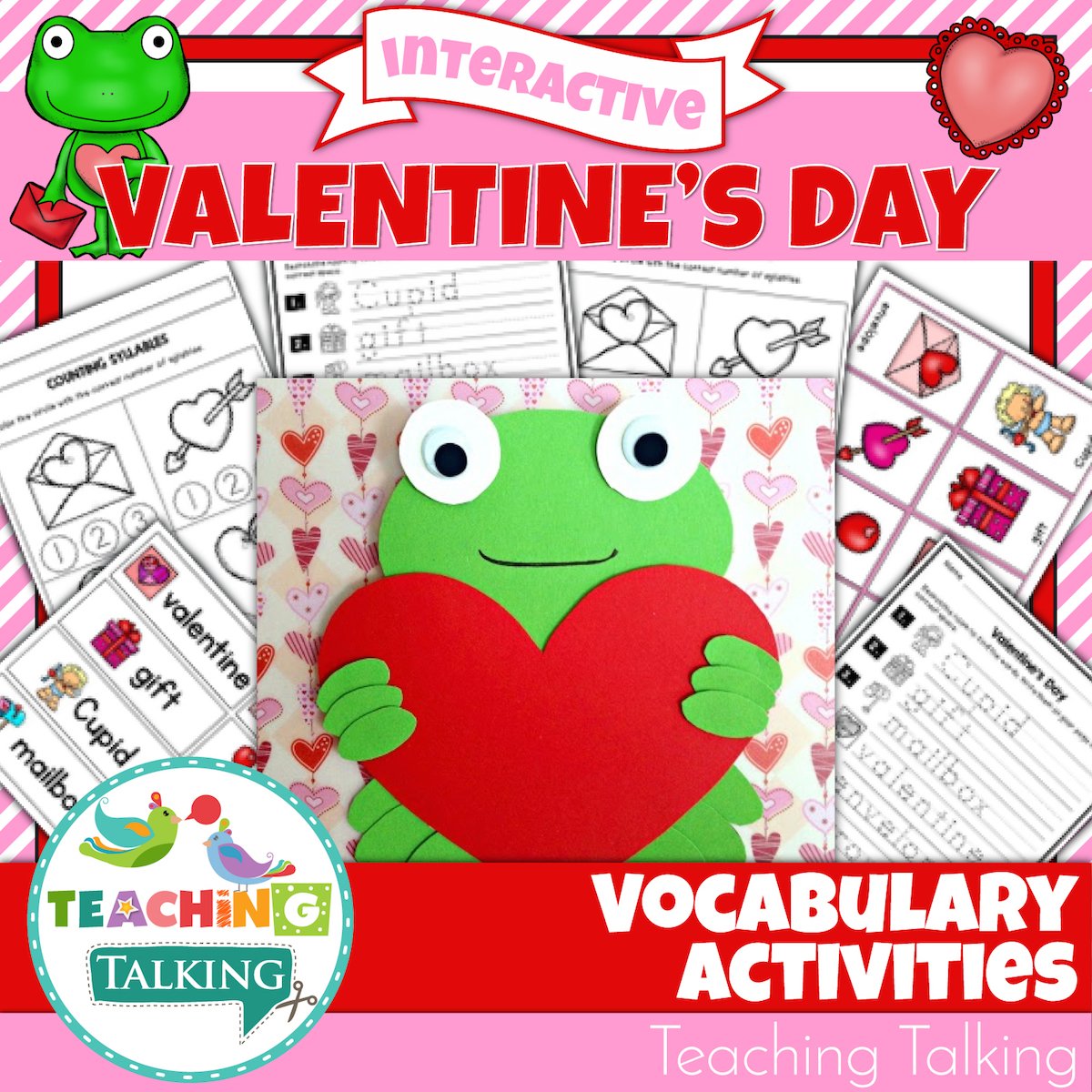 Teaching Talking Printable Preschool Vocabulary Activities Value Bundle