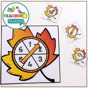 Teaching Talking Printable Print and Go Articulation Activities for Fall