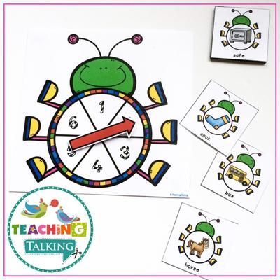 Teaching Talking Printable Print and Go Articulation Activities for Spring