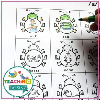 Print and Go Articulation Activities for Spring - Teaching Talking