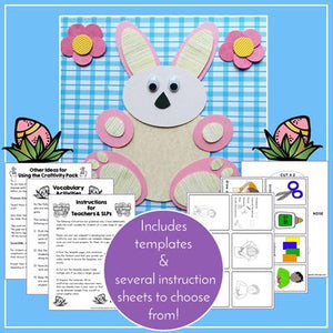 Teaching Talking Printable Print & Go Language Activity Worksheets for Easter