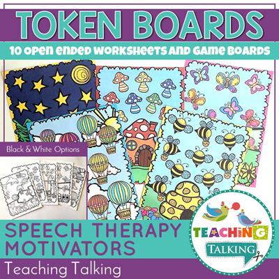 Teaching Talking Printable Progress Monitoring Sticker Sheets and Games