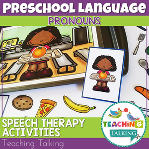 Teaching Talking Printable Pronouns Speech Therapy Activities for Preschool