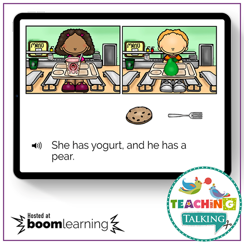 Teaching Talking Printable Pronouns Speech Therapy Activities for Preschool