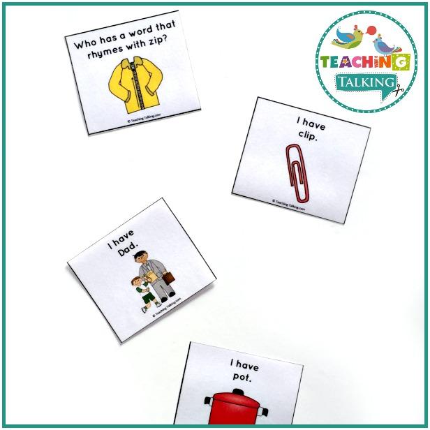 Teaching Talking Printable Rhyming Worksheets and Activities
