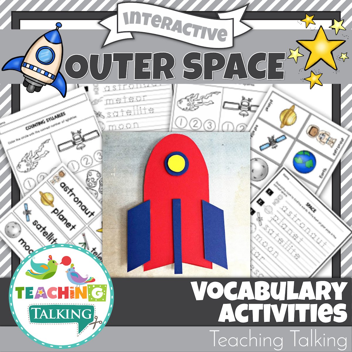 Teaching Talking Printable Space Vocabulary Activities