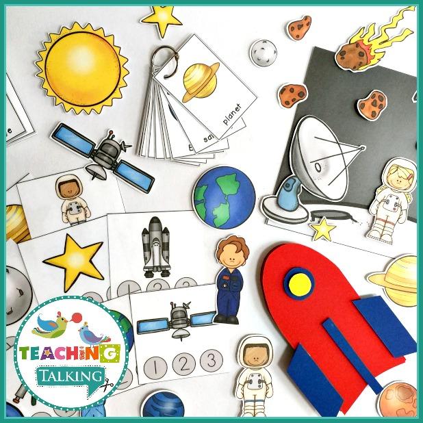 Teaching Talking Printable Space Vocabulary Activities