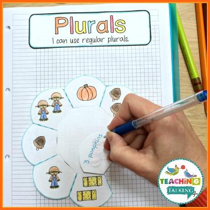 Teaching Talking Printable Speech Therapy Language Notebooks for Fall