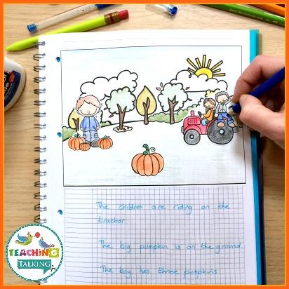 Teaching Talking Printable Speech Therapy Language Notebooks for Fall