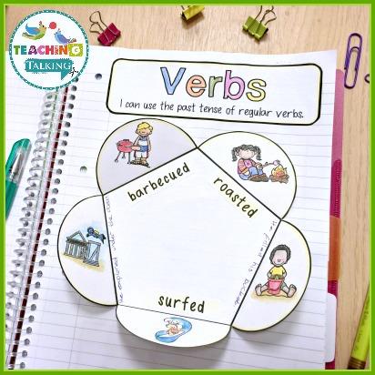 Teaching Talking Printable Speech Therapy Language Notebooks for Summer