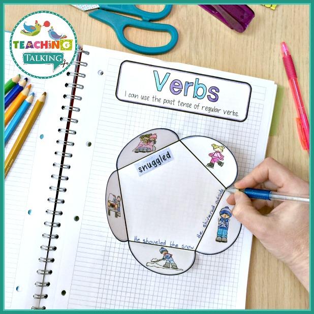 Teaching Talking Printable Speech Therapy Language Notebooks for Winter