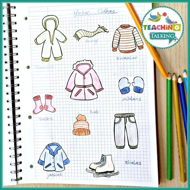 Teaching Talking Printable Speech Therapy Language Notebooks for Winter