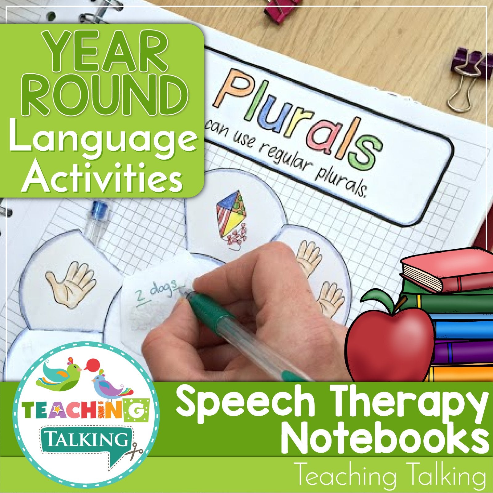 Teaching Talking Printable Speech Therapy Language Notebooks to Use All Year Round