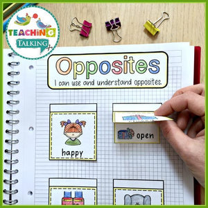 Teaching Talking Printable Speech Therapy Language Notebooks Value Bundle
