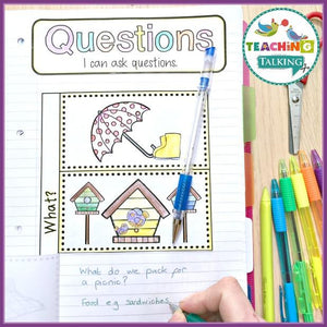 Teaching Talking Printable Speech Therapy Language Notebooks Value Bundle