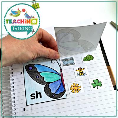 Teaching Talking Printable Spring Articulation Activities for Notebooks