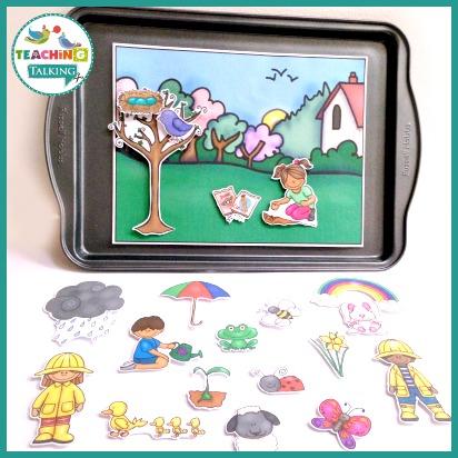 Teaching Talking Printable Spring Speech Therapy Activities Value Bundle