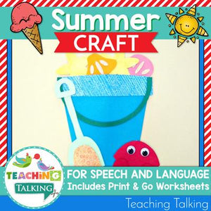 Teaching Talking Printable Summer Speech Therapy Activities Value Bundle