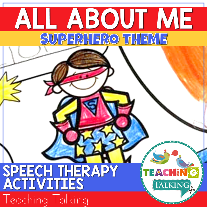 Teaching Talking Printable Superhero All About Me Worksheets and Coloring Pages