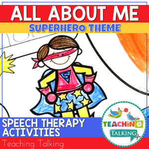 Teaching Talking Printable Superhero All About Me Worksheets and Coloring Pages