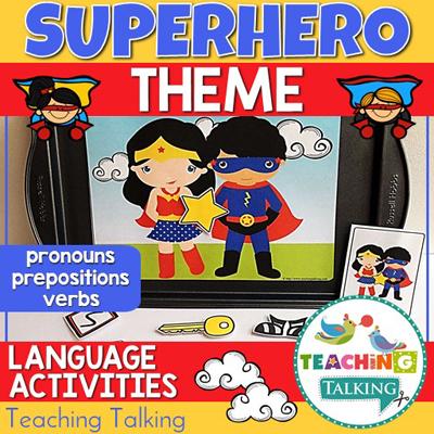Teaching Talking Printable Superhero Speech Therapy Activities Value Bundle