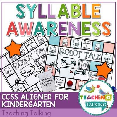 Syllable Sort Games - Teaching Talking