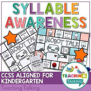 Teaching Talking Printable Syllable Sort Games
