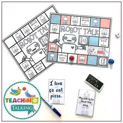 Teaching Talking Printable Syllable Sort Games