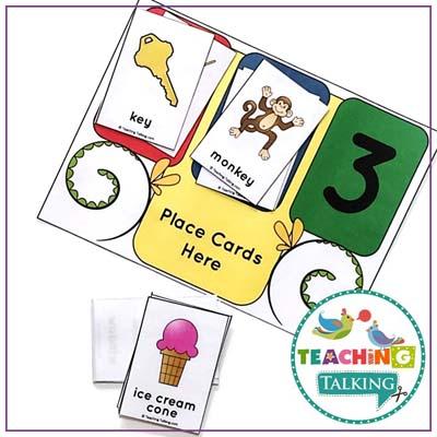 Teaching Talking Printable Syllable Sort Games