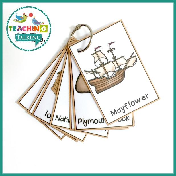 Teaching Talking Printable Thanksgiving Vocabulary Activities