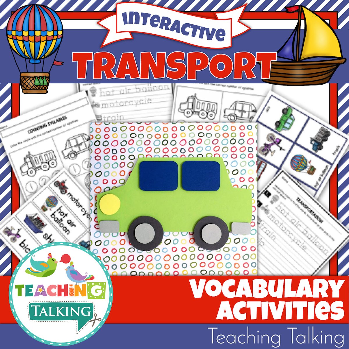 Transportation Vocabulary Activities - Teaching Talking