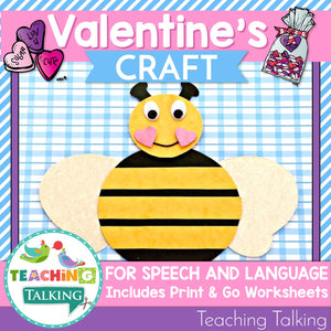 Teaching Talking Printable Valentine's Day Speech Therapy Activities Value Bundle