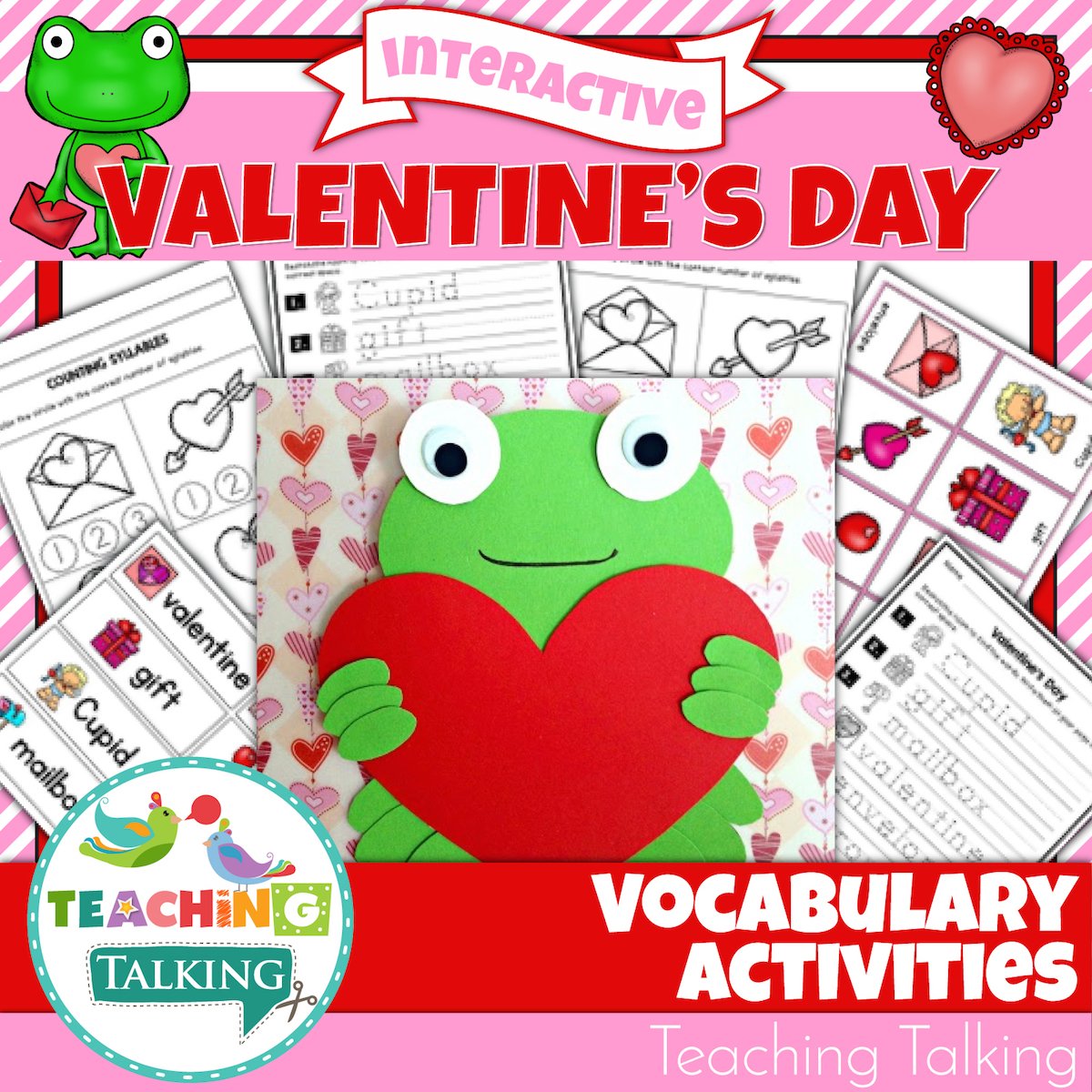 Teaching Talking Printable Valentine's Day Speech Therapy Activities Value Bundle