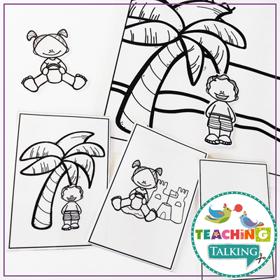 Teaching Talking Printable Verbs Speech Therapy Activities for Preschool
