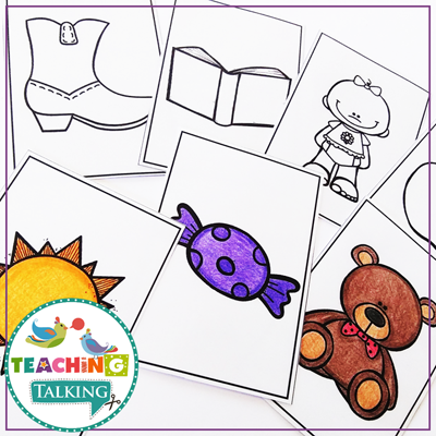 Teaching Talking Printable Vocabulary Speech Therapy Activities for Preschool