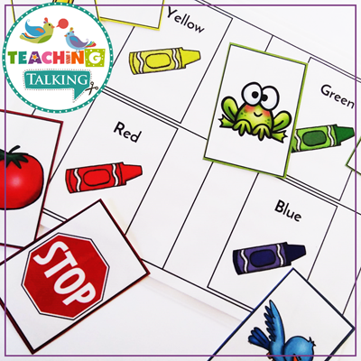 Teaching Talking Printable Vocabulary Speech Therapy Activities for Preschool