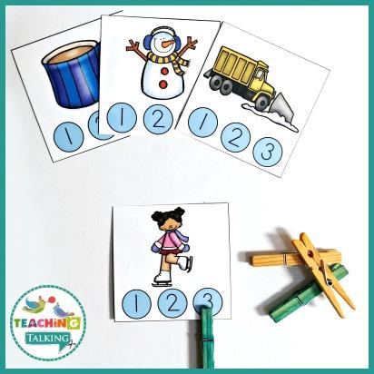 Teaching Talking Printable Winter Speech Therapy Activities Value Bundle