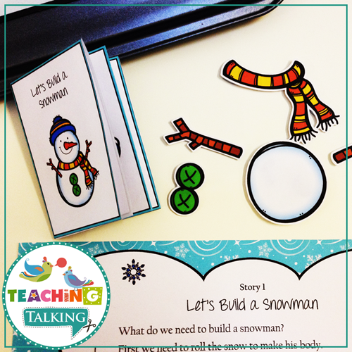 Teaching Talking Printable Winter Speech Therapy Activities Value Bundle