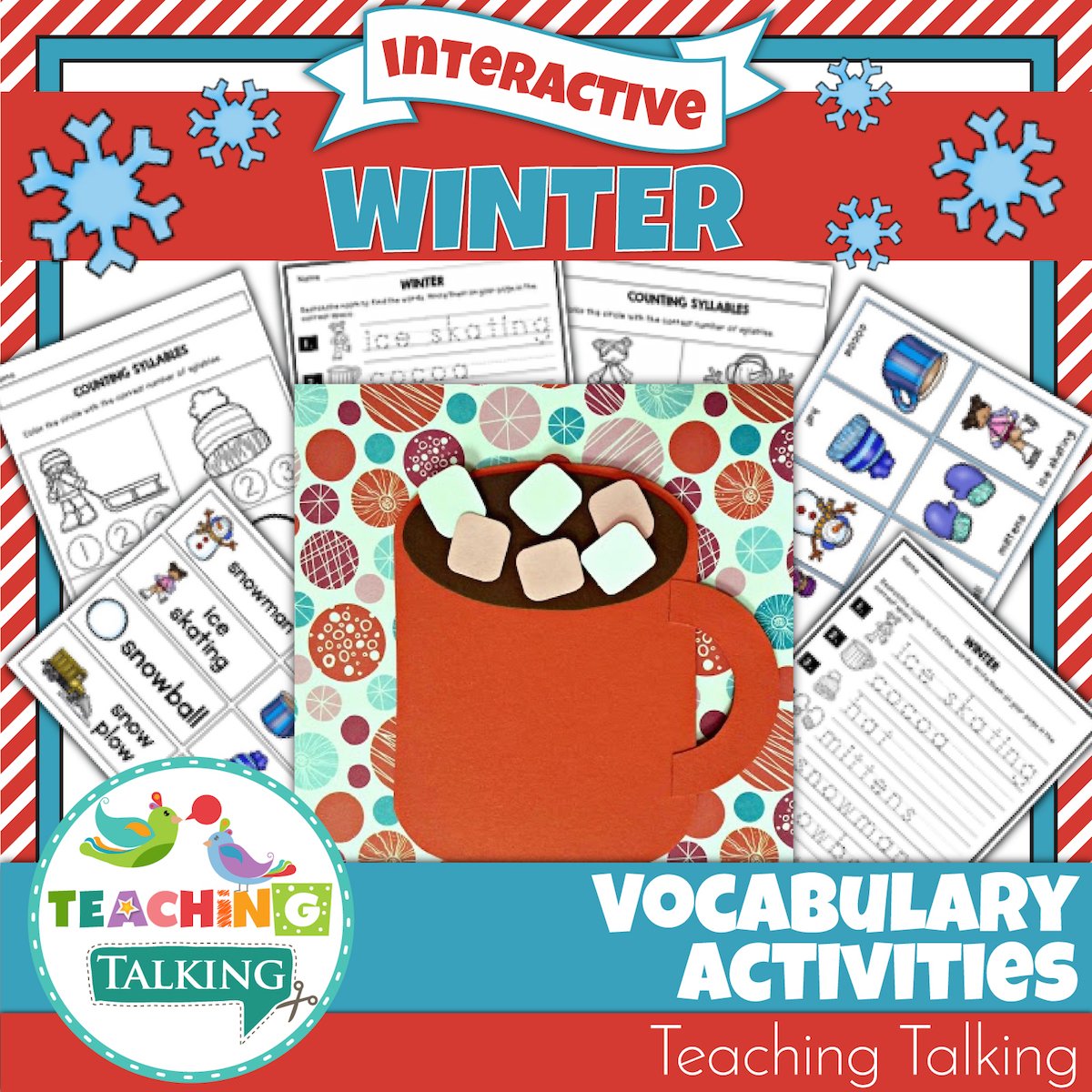 Teaching Talking Printable Winter Vocabulary Activities