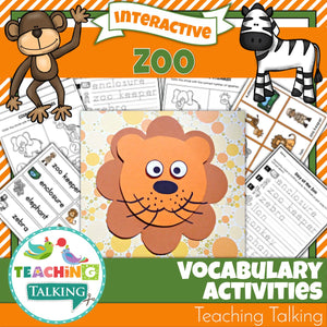 Teaching Talking Printable Zoo Vocabulary Activities