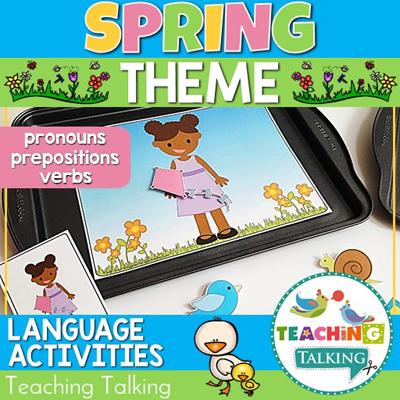 Teaching Talking Spring Preschool Language Activities for Speech Therapy