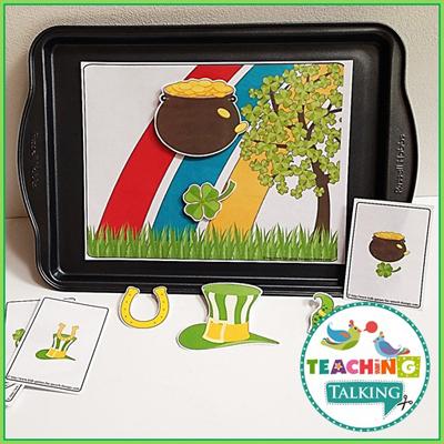 Teaching Talking St. Patrick's Day Preschool Language Activities for Speech Therapy