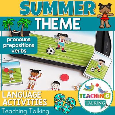 Teaching Talking Summer Preschool Language Activities for Speech Therapy