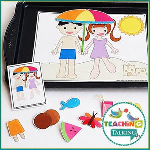 Teaching Talking Summer Preschool Language Activities for Speech Therapy